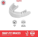 Opro Ochraniacz na Zęby Snap Fit Braces Niebieski (do aparatów)