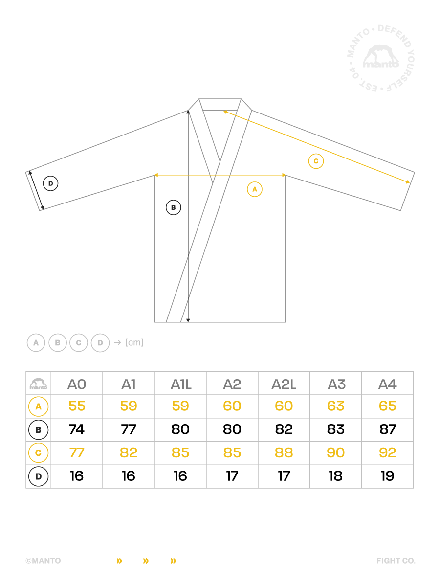 MANTO Kimono/Gi BJJ Męskie X5 Blackout Czarne