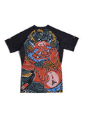 MANTO Rashguard Męski Krótki Rękaw YAUHEN ABU ONI Czarny