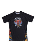 MANTO Rashguard Męski Krótki Rękaw YAUHEN ABU ONI Czarny