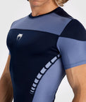 Venum Rashguard Męski Tempest Krótki Rękaw Granatowy/Błękitny