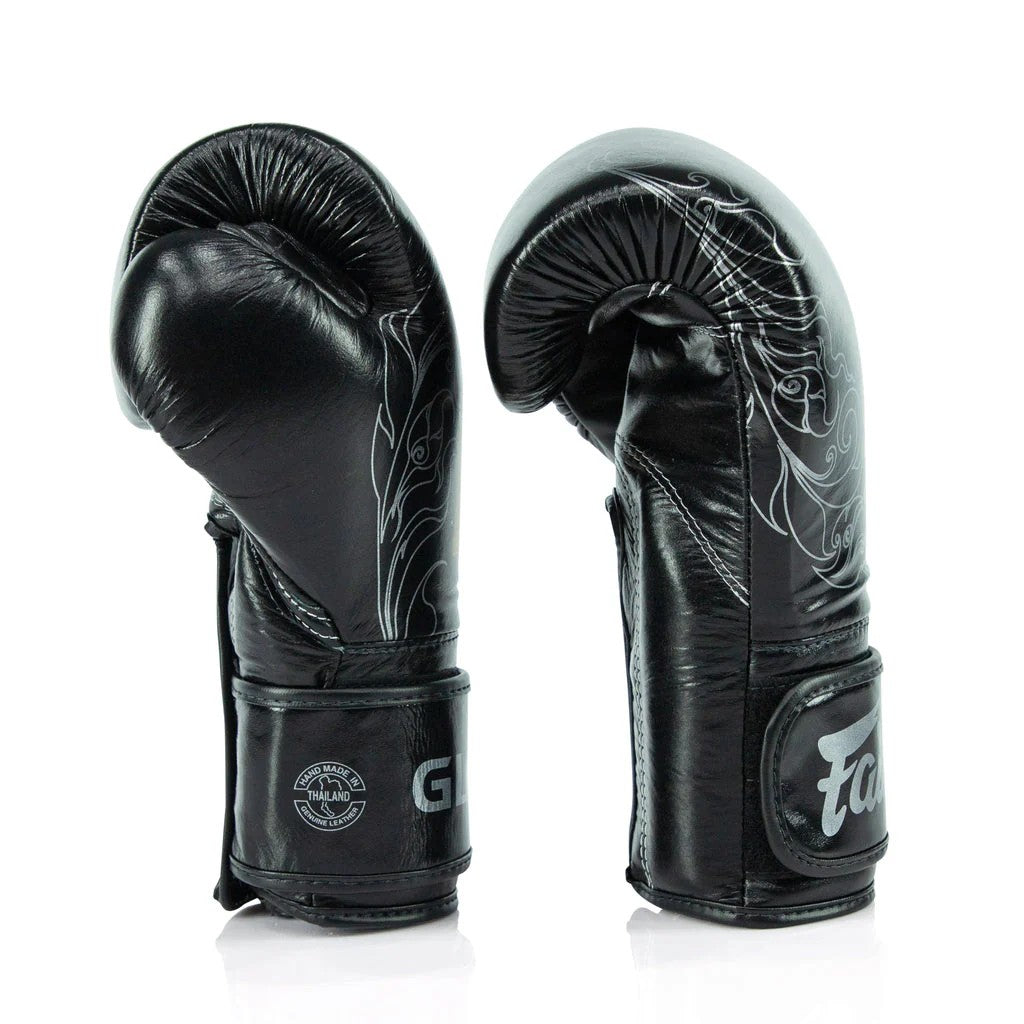 Fairtex Rękawice Bokserskie BGVG3 "Glory" Czarne/Srebrne