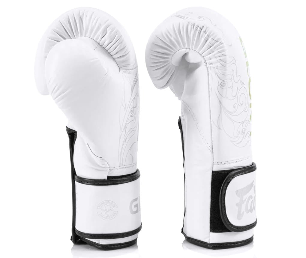 Fairtex Rękawice Bokserskie BGVG3 "Glory" Białe/Srebrne