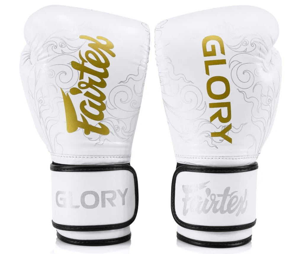 Fairtex Rękawice Bokserskie BGVG3 "Glory" Białe/Srebrne