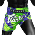 Fairtex Spodenki Muay Thai BS1928 Niebieskie/Zielone