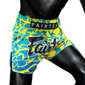Fairtex Spodenki Muay Thai Magma BS1927 Żółte/Niebieskie