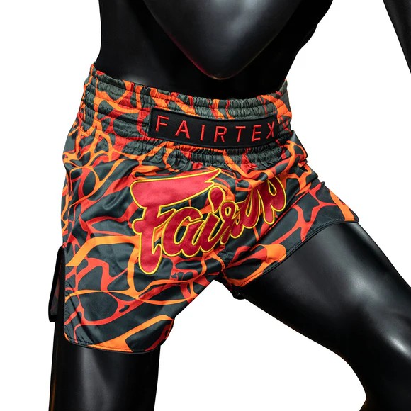 Fairtex Spodenki Muay Thai Magma BS1926 Czerwone/Czarne