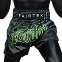Fairtex Spodenki Muay Thai Racer BS1924 Czarne/Zielone