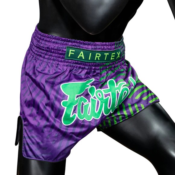 Fairtex Spodenki Muay Thai Racer BS1922 Granatowe/Zielone
