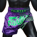 Fairtex Spodenki Muay Thai Racer BS1922 Granatowe/Zielone