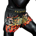 Fairtex Spodenki Muay Thai Volcano BS1921 Czarne/Czerwone