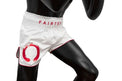 Fairtex Spodenki Muay Thai ENSO BS1918 Białe/Czerwone