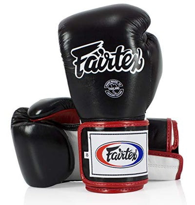 Fairtex Rękawice Bokserskie ze skóry naturalnej BGV5 Czarne