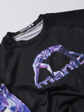 MANTO Rashguard Męski Krótki Rękaw MIRAGE Czarny