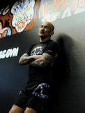 MANTO Rashguard Męski Krótki Rękaw MIRAGE Czarny