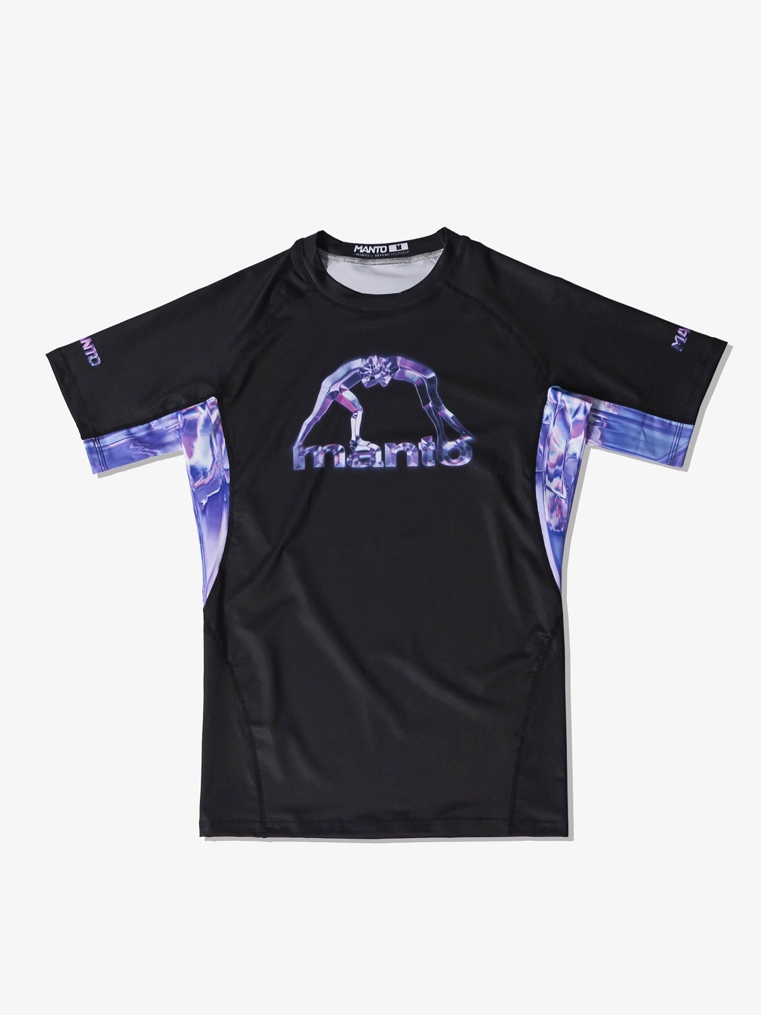 MANTO Rashguard Męski Krótki Rękaw MIRAGE Czarny