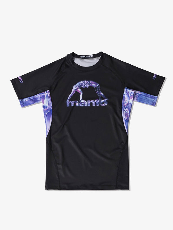 MANTO Rashguard Męski Krótki Rękaw MIRAGE Czarny