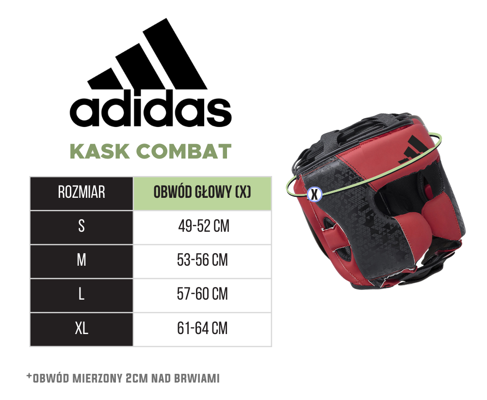 Adidas Kask Bokserski Combat Zielony
