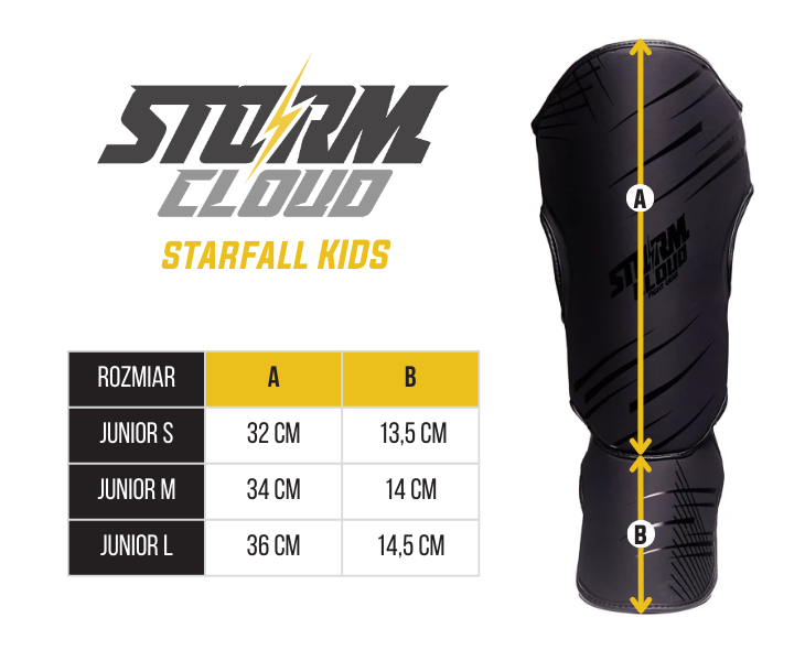 StormCloud Ochraniacze na Piszczele dla Dzieci StarFall Biało-Różowe