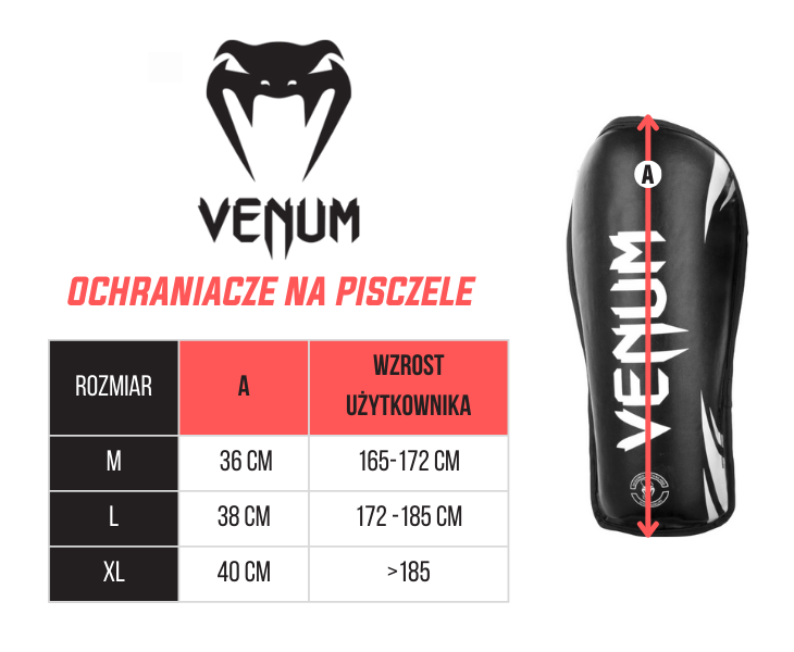 Venum Ochraniacze Piszczeli Challenger Czarne/Czarne
