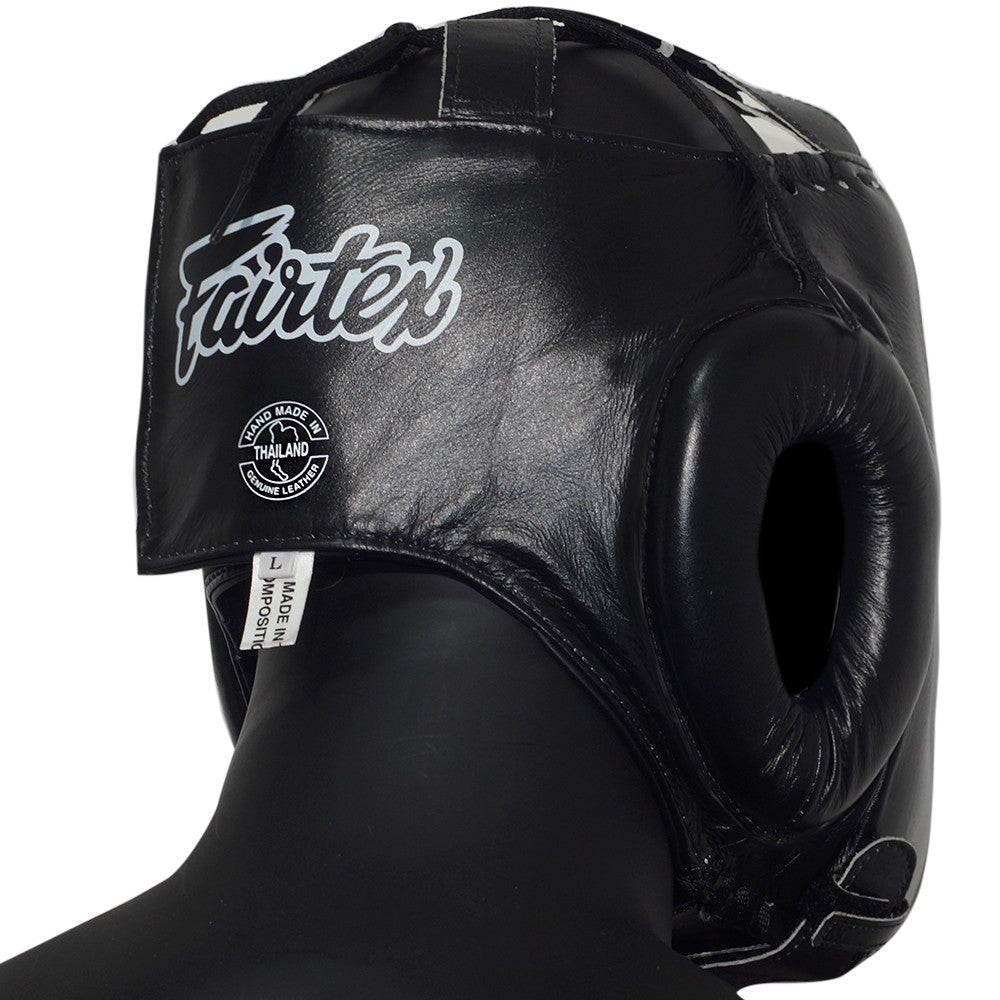 Fairtex Kask Bokserski HG4 z Ochroną Nosa Czarny