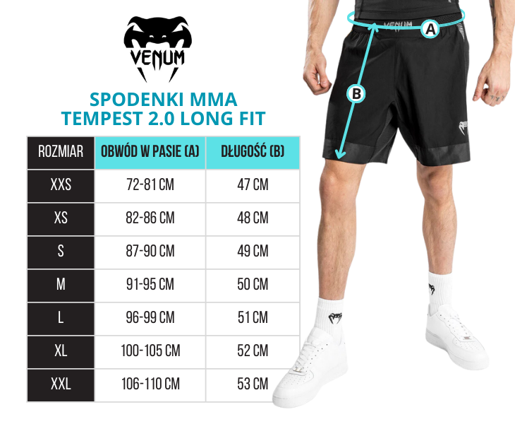 Venum Spodenki MMA Tempest Czarne/Szare