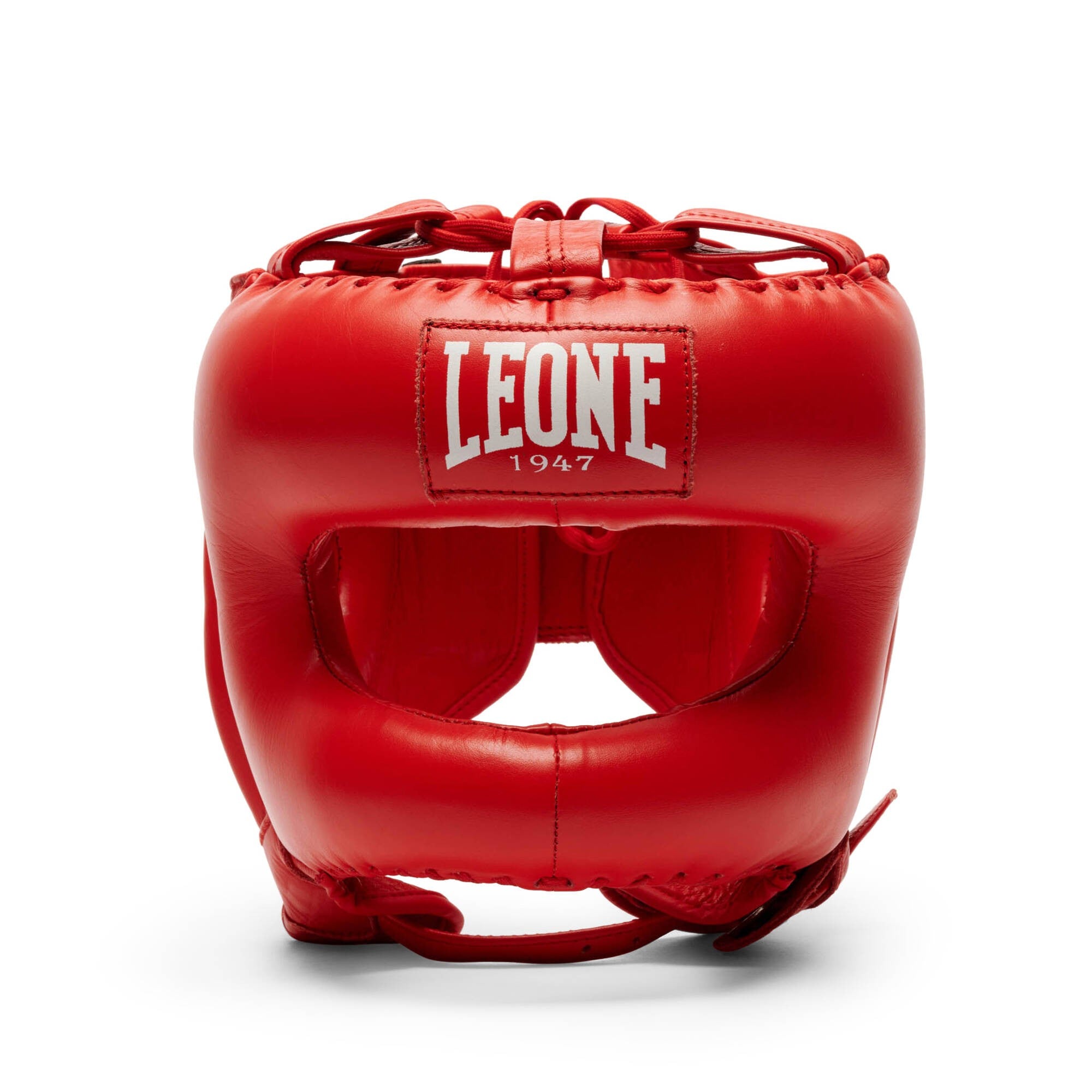 Leone Kask Bokserski The Greatest z Ochroną Nosa Czerwony