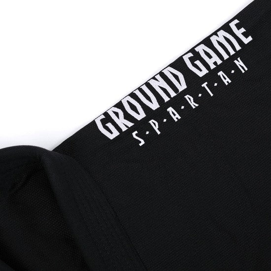 Ground Game Kimono/Gi BJJ Męskie Spartan Czarne