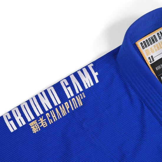 Ground Game Kimono/Gi BJJ Męskie Champion 3.0 Niebieskie