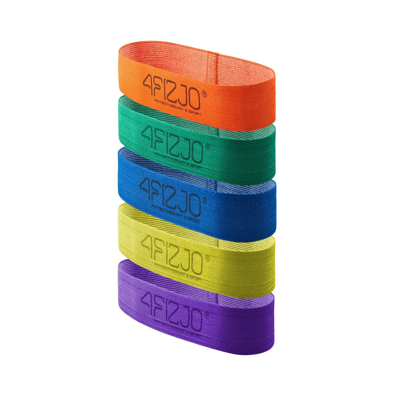 4FIZJO Taśma materiałowa FLEX BAND 34 x 5 cm Zielona (Średni opór)