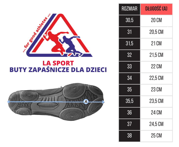 La Sport Buty Zapaśnicze Dla dzieci Czerwone