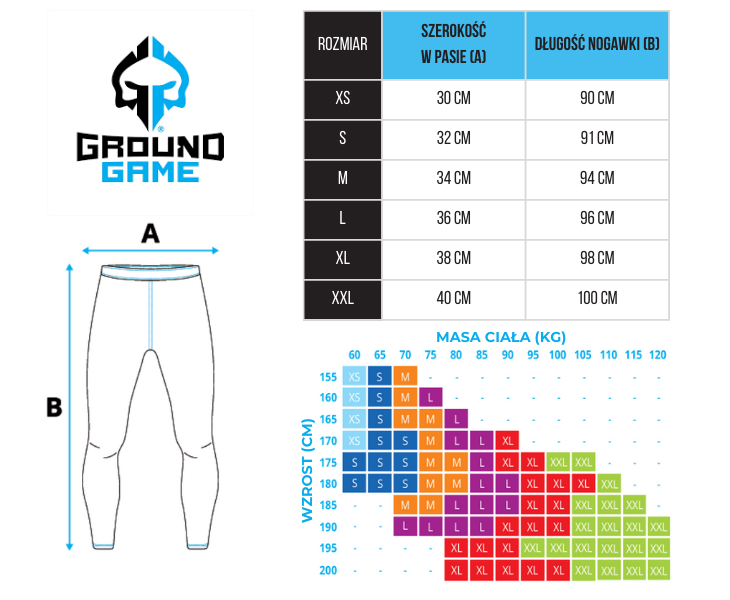 Ground Game Legginsy treningowe Męskie Oni Samurai