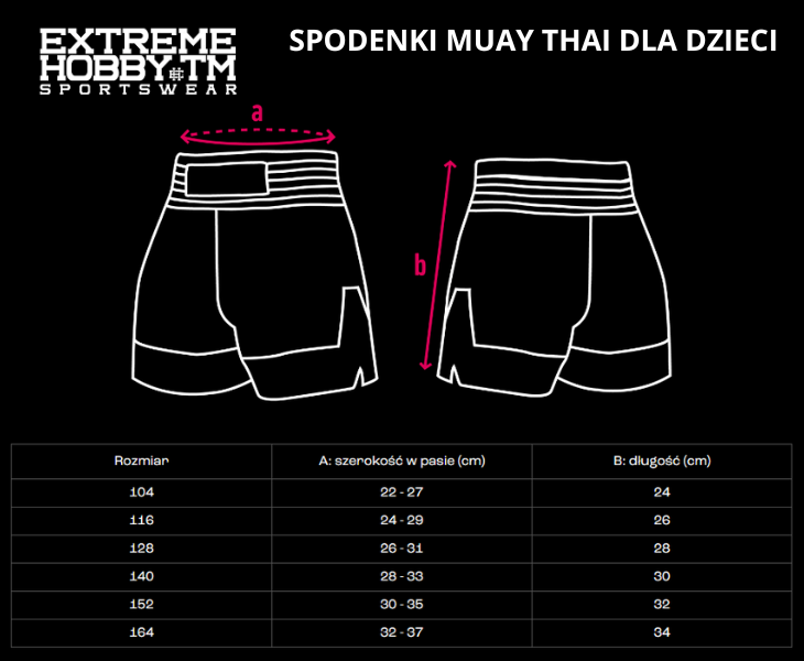 Extreme Hobby Spodenki Muay Thai Dziecięce Killercards II