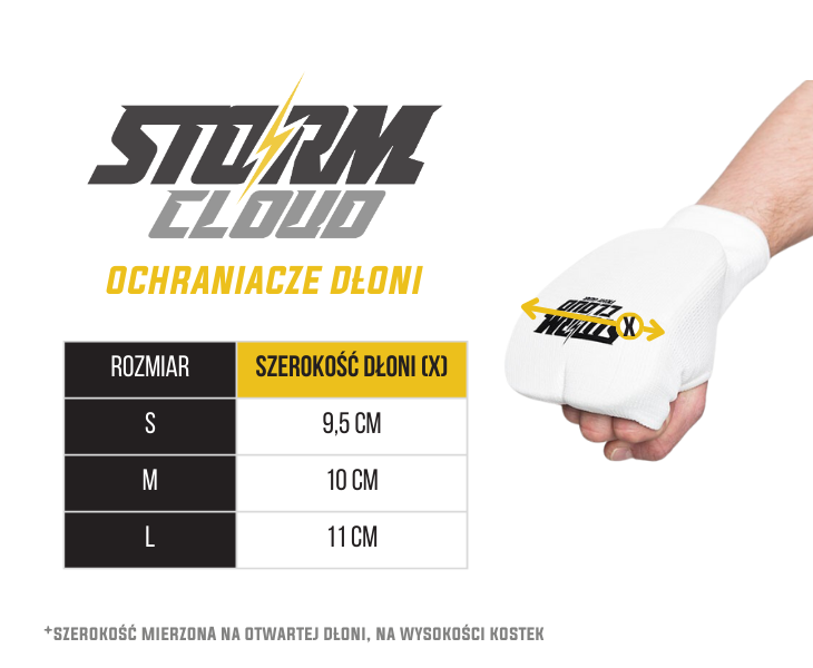 StormCloud Ochraniacz Dłoni Biały