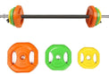 4FIZJO Sztanga fitness z obciążeniem 20kg kolorowa