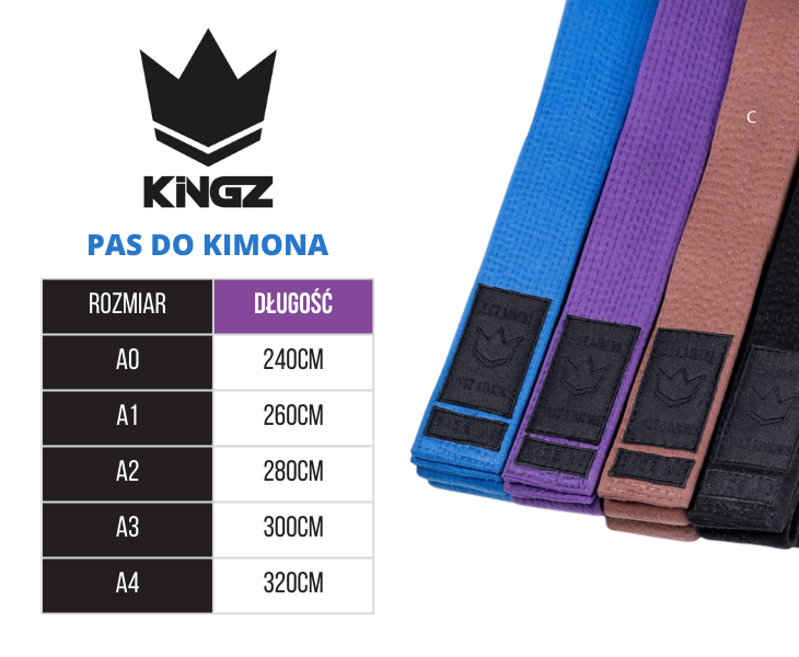KiNGZ Pas do kimona BJJ Absolute Premium