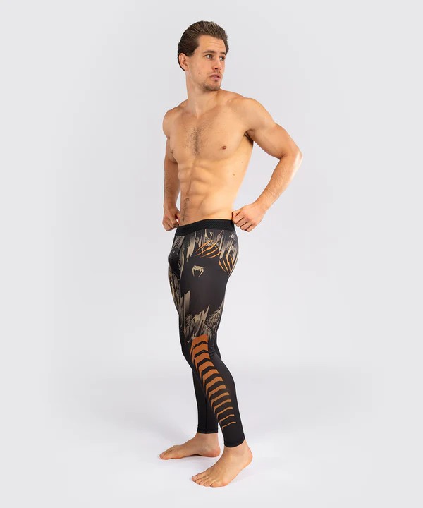 Venum Legginsy Tiger Black/Neon Orange