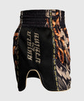 Venum Spodenki Muay Thai Tiger Black/Neon Orange