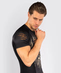 Venum Rashguard Tiger Krótki Rękaw Black/Neon Orange