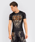 Venum Rashguard Tiger Krótki Rękaw Black/Neon Orange