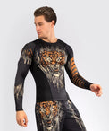 Venum Rashguard Tiger Długi Rękaw Black/Neon Orange