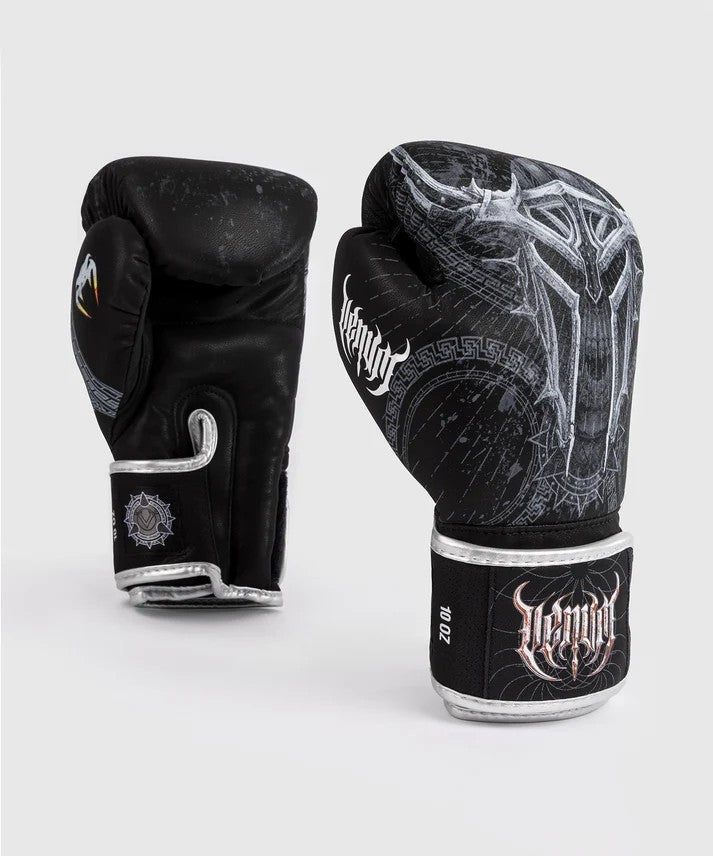 Venum Rękawice Bokserskie Gladiator 5.0 Czarno-Srebrne