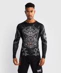 Venum Rashguard Gladiator 5.0 Długi Rękaw Czarno-srebrny