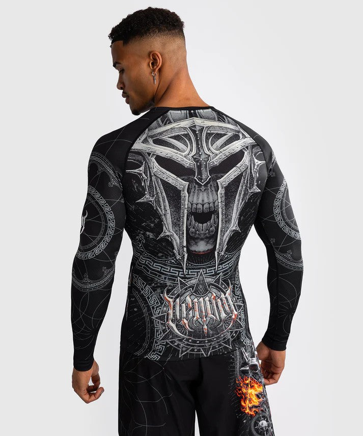 Venum Rashguard Gladiator 5.0 Długi Rękaw Czarno-srebrny