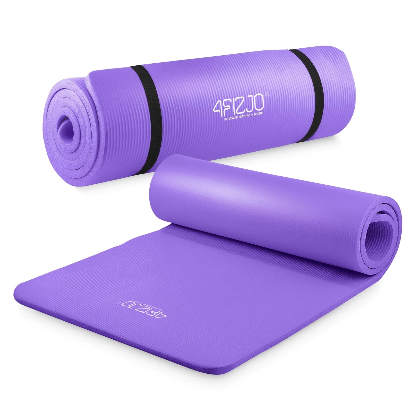 4FIZJO Mata do ćwiczeń fitness NBR 180 × 60 cm - fioletowa