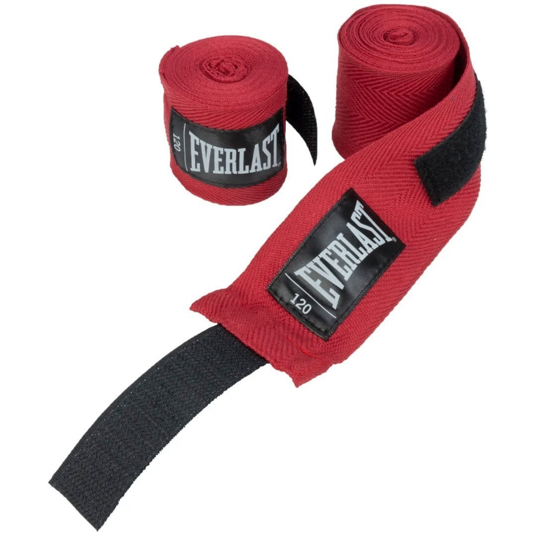 Everlast Owijki - Bandaże Bokserskie Core Czerwone 3m