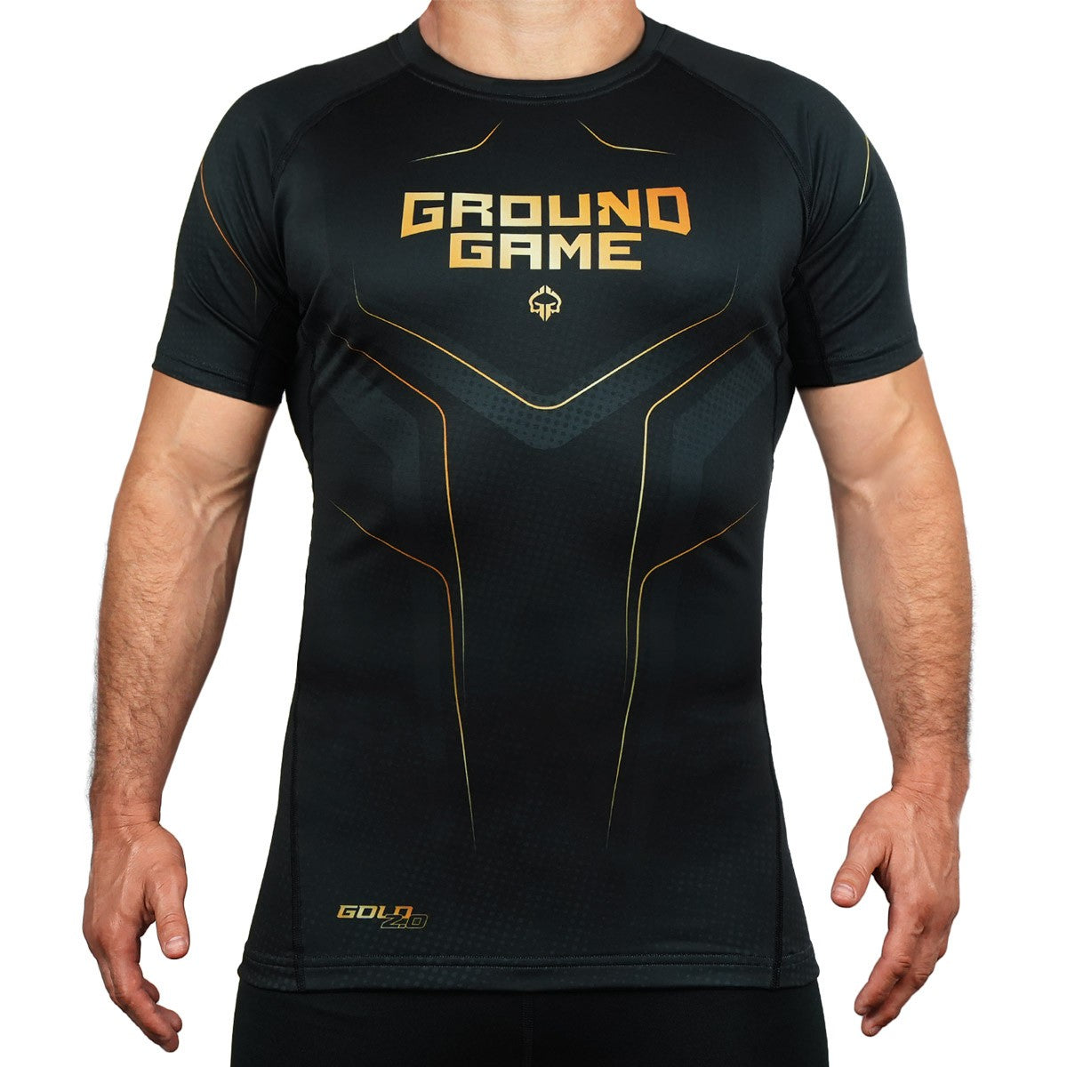 Ground Game Rashguard z krótkim rękawem Gold 2.0