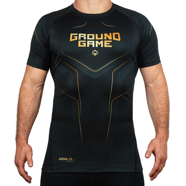 Ground Game Rashguard z krótkim rękawem Gold 2.0