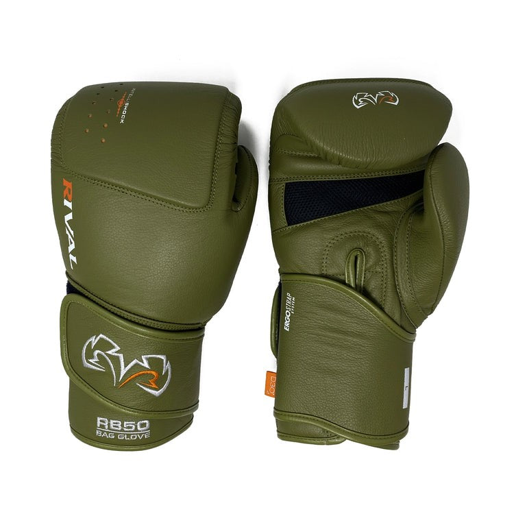 Rival Rękawice Bokserskie Przyrządowe RB50 Intelli-Shock Khaki
