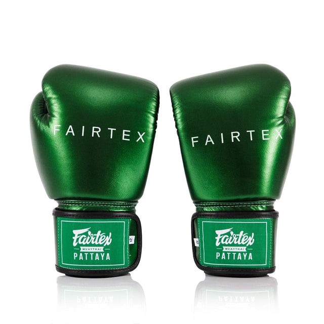 Fairtex Rękawice Bokserskie BGV22 Metalic Zielone